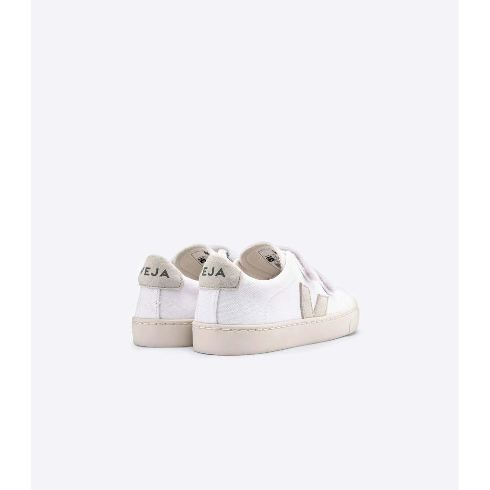 Veja ESPLAR CANVAS Sneakers Kinderen White/Beige | NL 818QMA